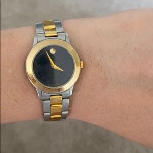 Movado two tone watch